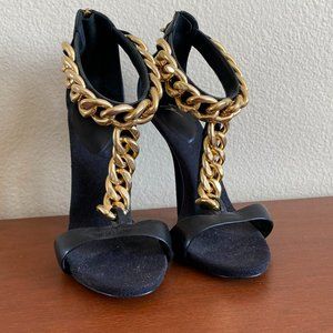 Authentic Giuseppe Zanotti Chain Heels 38.5 Size